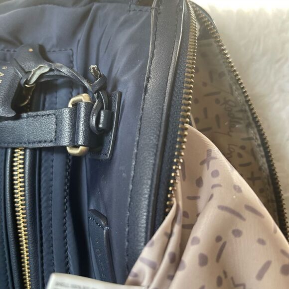 Radley London Navy Blue Nylon Spring Park  medium Backpack gold tone h… - Picture 12 of 12